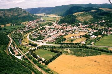 Plešivec from aircraft Plešivec from aircraft